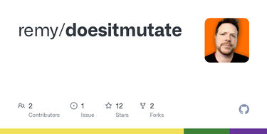 OpenGraph image for github.com/remy/doesitmutate