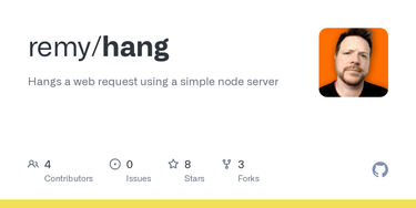 OpenGraph image for github.com/remy/hang