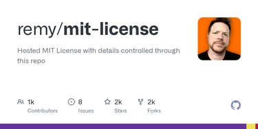 OpenGraph image for github.com/remy/mit-license