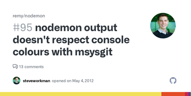 OpenGraph image for github.com/remy/nodemon/issues/95