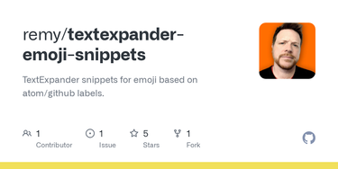 OpenGraph image for github.com/remy/textexpander-emoji-snippets