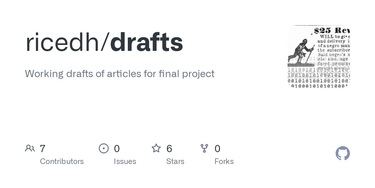 OpenGraph image for github.com/ricedh/drafts