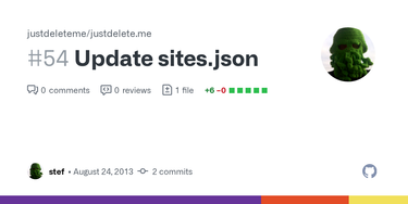 OpenGraph image for github.com/rmlewisuk/justdelete.me/pull/54