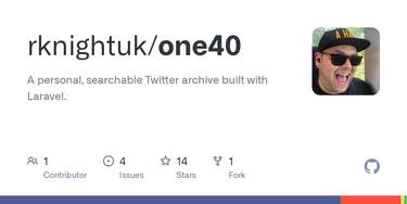 OpenGraph image for github.com/rmlewisuk/one40/issues?q=is%3Aissue+is%3Aopen+label%3A%22good+first+bug%22