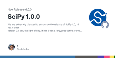 OpenGraph image for github.com/scipy/scipy/releases/tag/v1.0.0