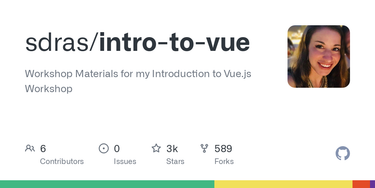 OpenGraph image for github.com/sdras/intro-to-vue