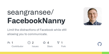 OpenGraph image for github.com/seangransee/FacebookNanny