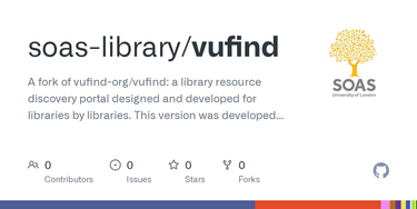 OpenGraph image for github.com/soas-library/vufind