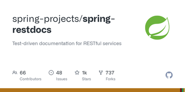 OpenGraph image for github.com/spring-projects/spring-restdocs