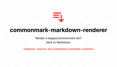 OpenGraph image for github.com/stefanzweifel/commonmark-markdown-renderer