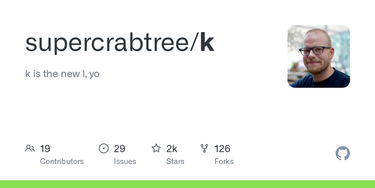 OpenGraph image for github.com/supercrabtree/k