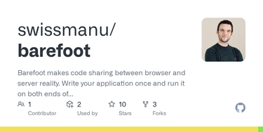 OpenGraph image for github.com/swissmanu/barefoot
