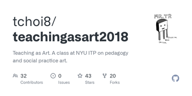 OpenGraph image for github.com/tchoi8/teachingasart2018