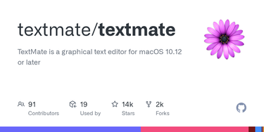 OpenGraph image for github.com/textmate/textmate