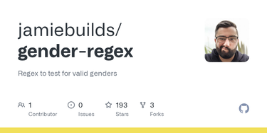 OpenGraph image for github.com/thejameskyle/gender-regex