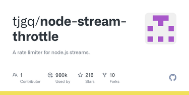 OpenGraph image for github.com/tjgq/node-stream-throttle