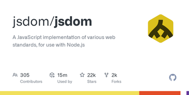 OpenGraph image for github.com/tmpvar/jsdom