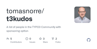 OpenGraph image for github.com/tomasnorre/t3kudos