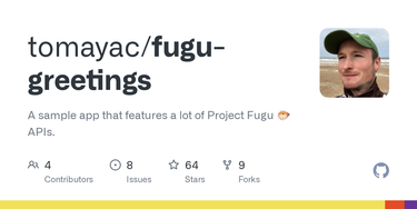 OpenGraph image for github.com/tomayac/fugu-greetings
