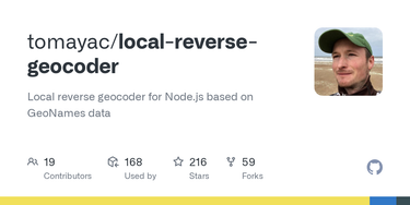 OpenGraph image for github.com/tomayac/local-reverse-geocoder#init