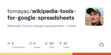 OpenGraph image for github.com/tomayac/wikipedia-tools-for-google-spreadsheets/