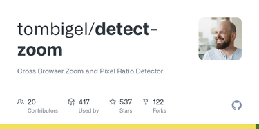 OpenGraph image for github.com/tombigel/detect-zoom