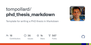 OpenGraph image for github.com/tompollard/phd_thesis_markdown
