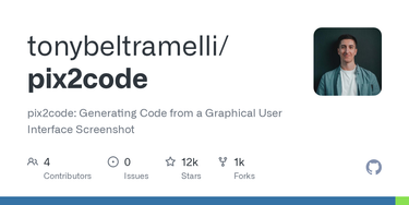 OpenGraph image for github.com/tonybeltramelli/pix2code