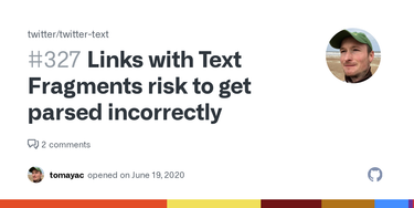 OpenGraph image for github.com/twitter/twitter-text/issues/327