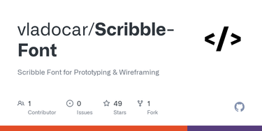 OpenGraph image for github.com/vladocar/Scribble-Font