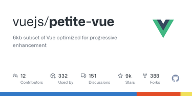 OpenGraph image for github.com/vuejs/petite-vue
