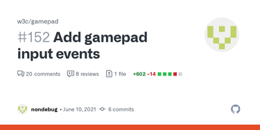 OpenGraph image for github.com/w3c/gamepad/pull/152#pullrequestreview-717407360