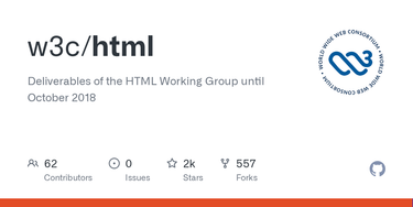 OpenGraph image for github.com/w3c/html/issues