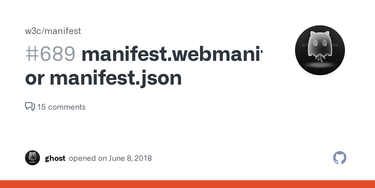 OpenGraph image for github.com/w3c/manifest/issues/689#issuecomment-525551039