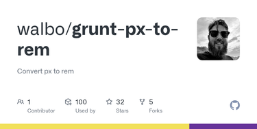OpenGraph image for github.com/walbo/grunt-px-to-rem