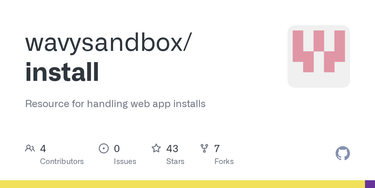 OpenGraph image for github.com/wavysandbox/install