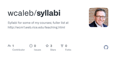 OpenGraph image for github.com/wcaleb/syllabi