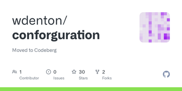 OpenGraph image for github.com/wdenton/conforguration