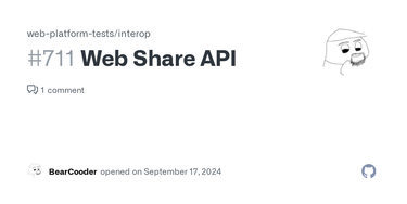 OpenGraph image for github.com/web-platform-tests/interop/issues/711