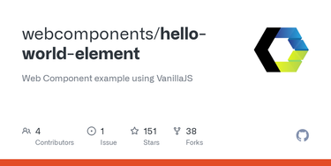 OpenGraph image for github.com/webcomponents/hello-world-element