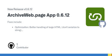 OpenGraph image for github.com/webrecorder/archiveweb.page/releases/tag/v0.6.12