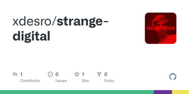 OpenGraph image for github.com/xdesro/strange-digital