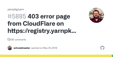 OpenGraph image for github.com/yarnpkg/yarn/issues/5885#issuecomment-392215450