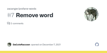 OpenGraph image for github.com/zacanger/profane-words/issues/7