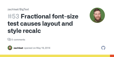 OpenGraph image for github.com/zachleat/BigText/issues/53