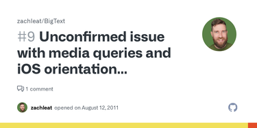 OpenGraph image for github.com/zachleat/BigText/issues/9