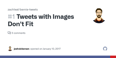 OpenGraph image for github.com/zachleat/bernie-tweets/issues/1