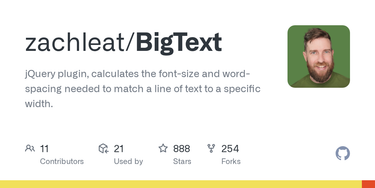 OpenGraph image for github.com/zachleat/bigtext/issues