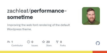 OpenGraph image for github.com/zachleat/performance-sometime