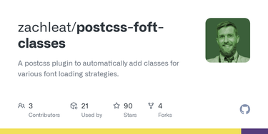 OpenGraph image for github.com/zachleat/postcss-foft-classes